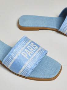 SHUZIA Ladies' Stylish Printed Flat Sandals