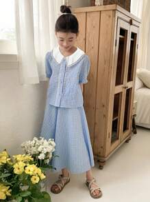 DAZY Tween Girls 2pcs Outfit, Suitable For Fall - Blue - View 7
