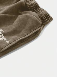 PAVTROS Men's Star Printed Pants, Fashion Suitable For Summer - Brown - View 4