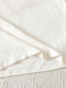 Tween Girl 2-Piece Set: Fitted Heart Patch Contrast Color Short Sleeve T-Shirt And Pleated Mini Skirt, Back To School - Black and White - View 9