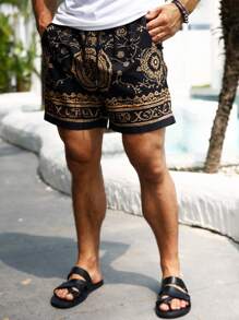 VENTUSAIL Quần Short Nam Dây Rút Thường Ngày, Thích Hợp Cho Mùa Hè - màu đen - Xem 8