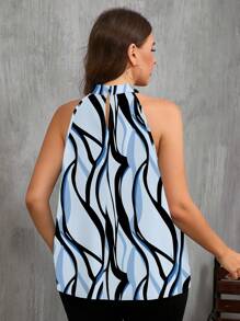 SHEIN Clasi Áo sơ mi kẻ sọc in họa tiết cỡ lớn, phù hợp cho mùa hè - Nhiều màu - Xem 2