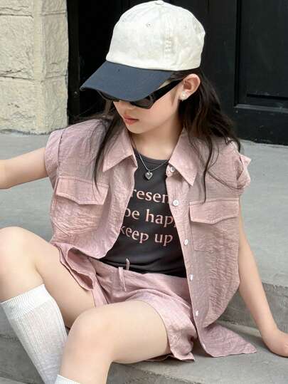 DAZY Tween Girls Shirt Set, Fall