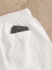 HIMLAND Summer 2025 Men's Unique Print Cuban Collar Shirt & Shorts Set - Relaxed Fit, Breathable, Must-Have Two-Piece For Beach & Vacation, Old Money, Cozy Outfits