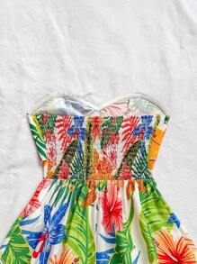 Soleia Spring & Summer Casual Vacation Western Beach Wedding Guest Outfit, Graduation Brunch Dress, St. Patrick's Day Spring Break Easter Music Festival, Elegant Boho Tropical Halter Backless Tie-Front Romper Tropical Dresses For Women Dresses For Women Beach