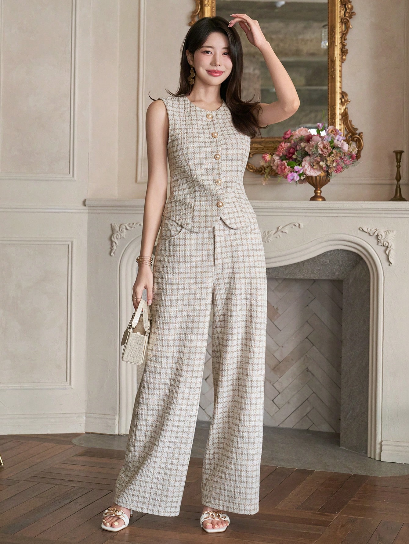 DAZY مجموعة من قطعتين /الدعامة النسائية الجديدة لف...