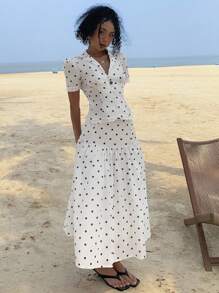 DAZY Women Two Pieces Outfits For Daily Wear - White - View 2