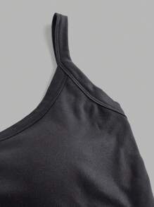 SHEIN VCAY 3 件套黑色、深灰色、白色女士休闲工字背心，内置胸罩，适合夏季