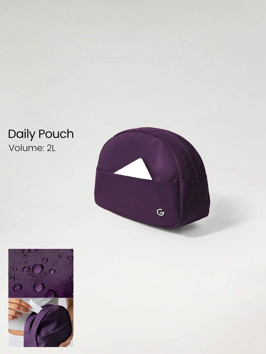 GLOWMODE 2L Travel Mate All Small Things Essentials Dual-Pocket Organizer Travel Pouch - Bold Plum - View 1
