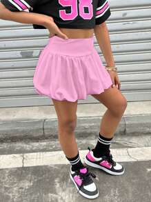 Coolane Kids Tween 女童秋冬款基本款针织弹力舒适黑色泡泡裙