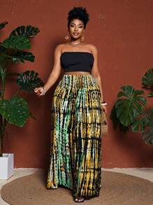 Maweii Quần baggy du lịch rộng rãi cỡ lớn - Màu vàng - Xem 2