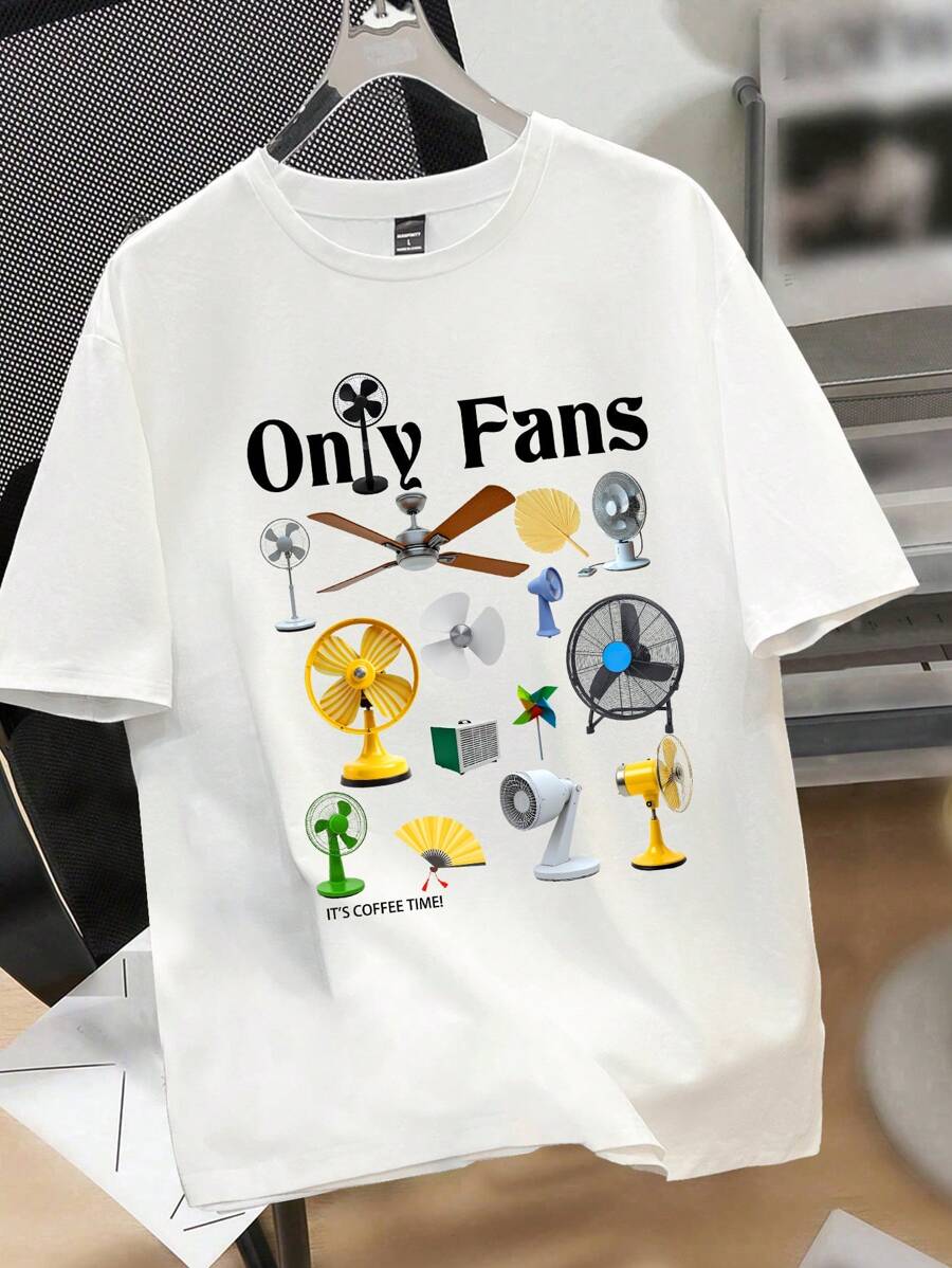 Claim Dot Black Graphic Print Short Sleeve T-Shirt For Men Graphic Tees Funny, Only Fans Men S Retro Pattern T Shirt, Graphic Tees Men Y2k - White - View 1