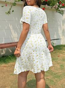 Solflare 女士碎花休闲连衣裙，夏季时尚