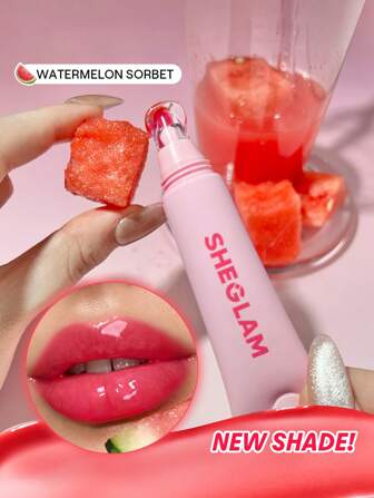 SHEGLAM Crystal Glaze Cuidado labial hidratante-Watermelon Sorbet Marca Belleza Maquillaje Cosmético para Mujeres Niñas Perfecto para Otoño Invierno Ideal para Y2K Elegante Moda Adecuado para Cumpleaños Navidad Presente Fiesta Listo Mejor Color