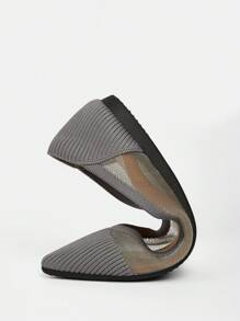 Ressula Women's Fashion Casual Versatile Flat Ballet Flats - Dark Grey - View 7