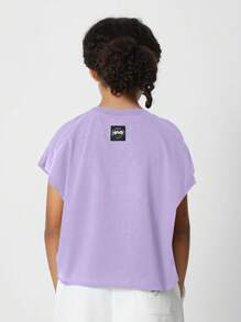 SUMWON Top sin mangas de diseñador, informal, de verano, estilo atlético, top corto de moda, joven, de alta calidad, esencial para vacaciones de primavera