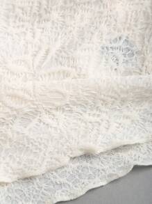 Sweetra 女士时尚抹胸短款上衣，度假风格 - 杏色 - 查看 5