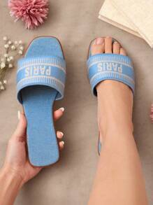 SHUZIA Ladies' Stylish Printed Flat Sandals