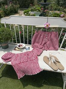 SHEIN EZwear Women Two Pieces Outfits For Daily Wear - Multicolor - View 3