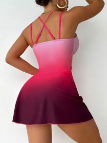 Swim Lushoire Pareo con fruncidos y abertura hasta el muslo para mujer