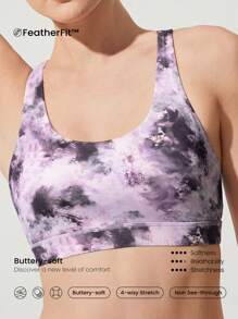 GLOWMODE Sujetador deportivo con tirantes cruzados FeatherFit™ para gimnasio - Multicolor - Ver 4