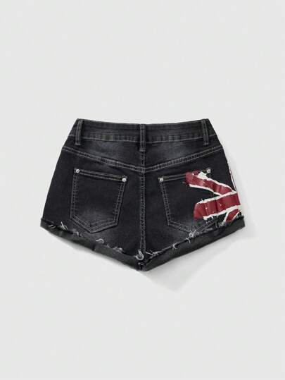 Our Grunge Punk Women's Super Low-Rise Y2K Retro Patriotic