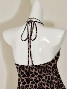 Attitoon Sexy Leopard Printed Casual Minimalist Tank Top For Women, Summer - Multicolor - View 10