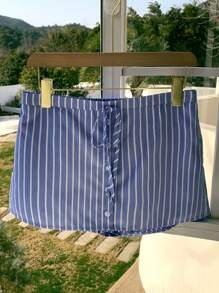 Comfortcana Pantaloncini casual da donna in blu navy, alla moda per l'estate