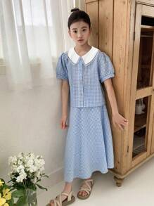DAZY Tween Girls 2pcs Outfit, Suitable For Fall - Blue - View 8
