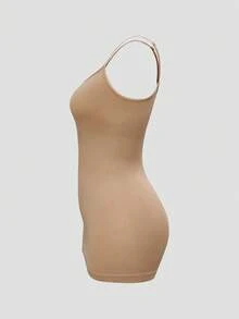 SHAPORA خزان مخيط بدون درز للنساء - لون مشمشي - مشاهدة 5