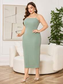 Modelyn 2 件加大码套装：无袖连衣裙配披肩领开衫，花卉图案，优雅奢华，宽松版型，蝙蝠袖，薄荷绿 - 薄荷綠 - 查看 4