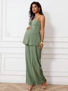 MaterniWear Maternity Two Pieces Suits - Green - View 4