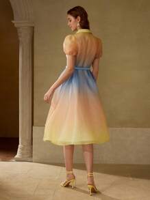 MOTF PREMIUM RHINESTONE DETAIL BELTED DRESS - Multicolor - View 4