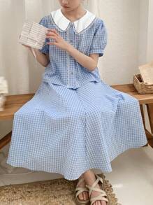 DAZY Tween Girls 2pcs Outfit, Suitable For Fall - Blue - View 3