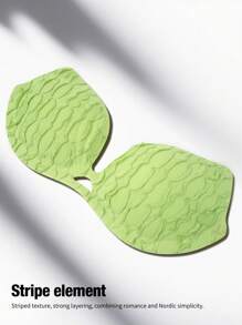 SHEIN 1 pieza Sujetador adhesivo sin costuras y sin espalda para realzar el escote, cinta adhesiva de silicona invisible para levantar el busto, ideal para vestidos de novia y de boda - Multicolor - Ver 2