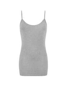 INAWLY 3件套纯色休闲连衣裙，黑色、白色、灰色，适合夏季 - 淺灰色 - 查看 3