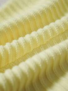 Sweetra Neue einfarbige Blumen Dekor Urlaubs-Häkel-Strick Shorts