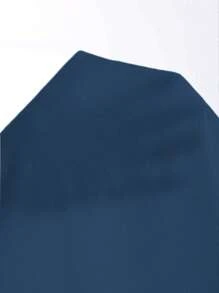 Lacomfia Kaos Lengan Kelelawar Polos Kasual Ukuran Besar, Atasan Biru Musim Panas - Dusty Blue - View 6