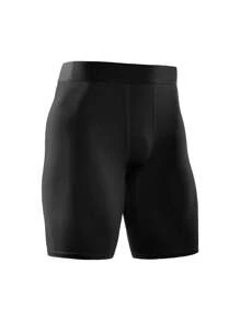 Manfinity Sport Corelite 1pc Men's Bull Print Basic Fitness Training Shorts, For Gyms Comfortable Breathable Slim Fit For Gym Compression