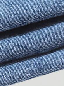 少女牛仔两件套服装 - 中等水洗藍 - 查看 8