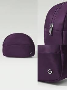 GLOWMODE 2L Travel Mate All Small Things Essentials Dual-Pocket Organizer Travel Pouch - Bold Plum - View 6