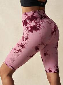 VARSIVA Sports Summer Yoga Basic Tummy Control & Seamless & Prints With LEGGING - Pink - View 4