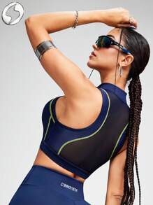Innovista Sostén deportivo esculpido y ultrasexy, suave como mantequilla para gimnasio con gran elasticidad y absorción de sudor, de alto rendimiento, top corto sin mangas, sin aros, con abertura y recortes en la espalda, con cierre, en azul, verde, para levantamiento de pesas, entrenamiento de fuerza física, mancuernas, actividades al aire libre, ciclismo, motociclismo, , ejercicios aeróbicos y cardio, yoga y pilates, boxeo, senderismo y travesía, tenis y golf, equipamiento de máquinas y entrenamiento, conjuntos de ropa de entrenamiento y chándal, bíceps, ropa deportiva urbana, ícono de moda, impresionante y elegante, para brillar y sentirse bien en fiestas y festivales de música, ajuste sexy para la calle, esencial diaria y fácil de usar, ropa deportiva de , movimiento moderno, motivación veraniega