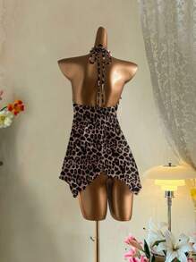 Attitoon Sexy Leopard Printed Casual Minimalist Tank Top For Women, Summer - Multicolor - View 2