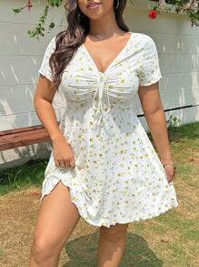 Solflare 女士碎花休闲连衣裙，夏季时尚