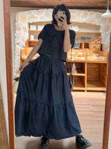 FRIFUL Women Denim Two Pieces Outfits Women Summer Clothing Woman S Summer Clothes Women S Clothes Work Summer Dresses Women Plus Clothing Formal