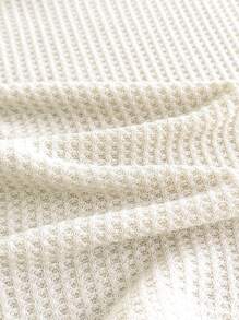 Tween Girl Casual Vacation Home Fashion Versatile Comfortable Knit Textured Loose 2pc Set, Spring/Summer - Apricot - View 3