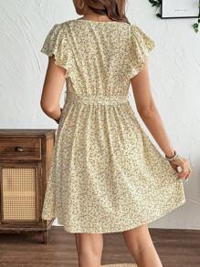 SHEIN Vestido casual de flores para vacaciones, de maternidad y lactancia