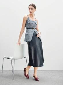 CUCCOO BIZCHIC Giày cao gót Mary Jane quai sau trang trí nơ dành cho nữ, màu đỏ rượu vang thanh lịch, phù hợp cho mùa xuân, lễ Phục sinh, Giáng sinh. - Gỗ đỏ - Xem 2