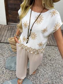 EMERY ROSE Conjunto de dos piezas para mujer para uso diario